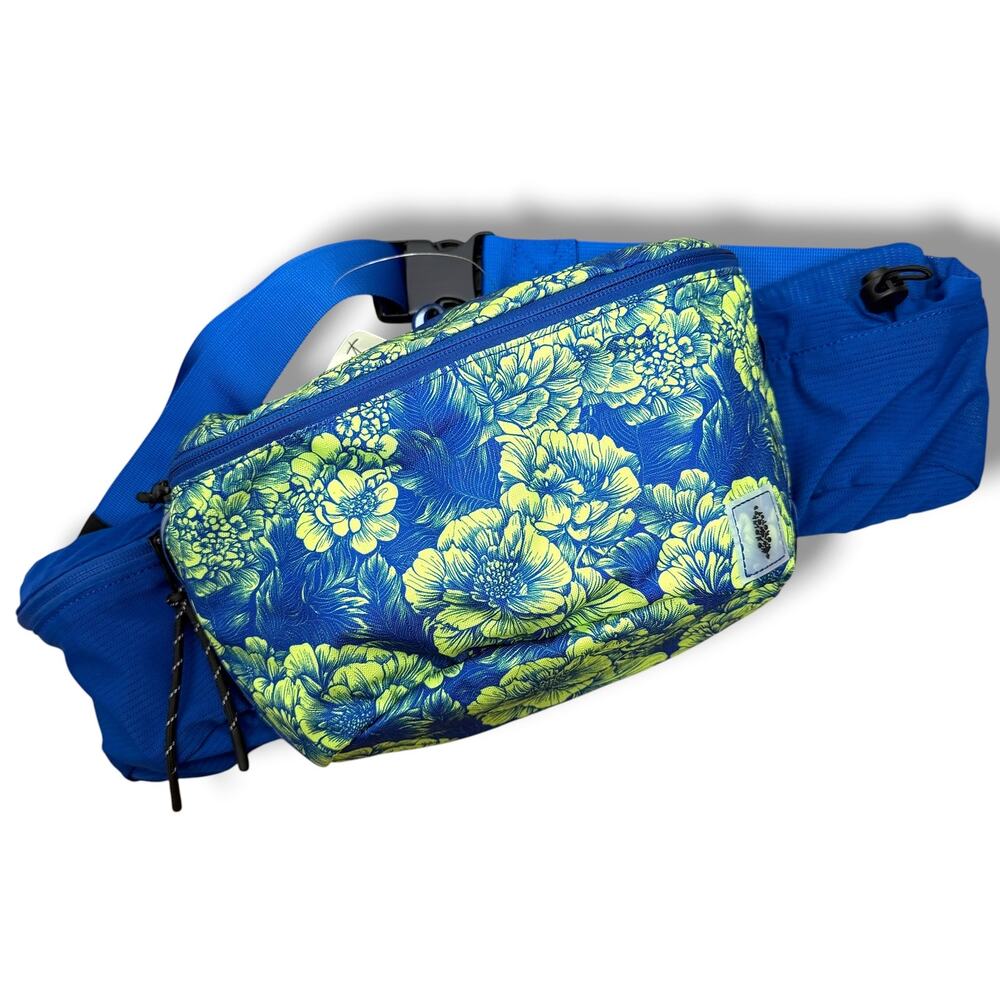 NEW Free People Movement FP Blue Woodblock Floral Happy Packer Cargo Sling Bag - Picture 4 of 13